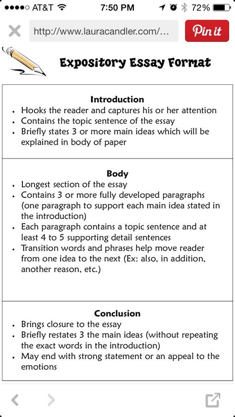 Expository Essay Format