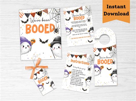 Youve Been Booed Printable Halloween Weve Been Bood Kit With Boo