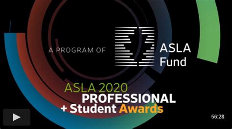 Asla 2020 Professional And Student Awards Ceremony Ego Group