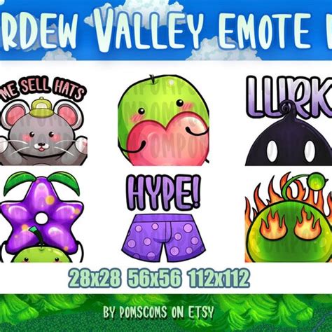 Stardew Valley Animated Twitch Emotes Etsy