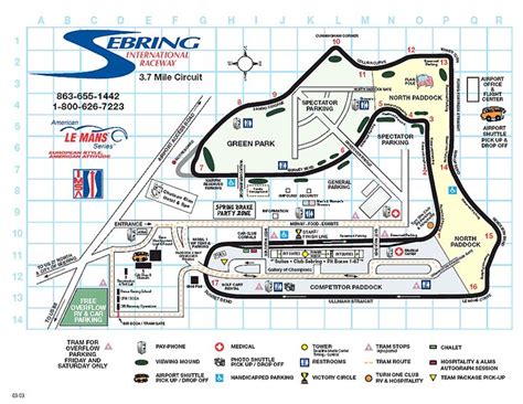 Sebring International Raceway Info Map Sebring Raceway Map Party