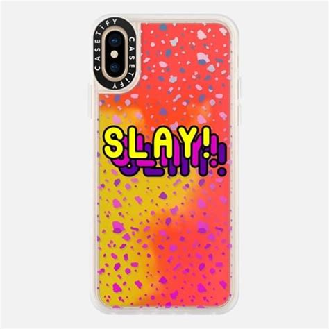 Casetify Neon IPhone Xs Case Slay Quirky Case By Priyanka Chanda