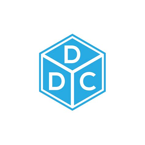 DDC letter logo design on black background. DDC creative initials ...