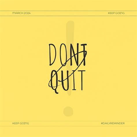 Premium Psd Psd Dont Quit Daily Motivation Quotes Design For Social