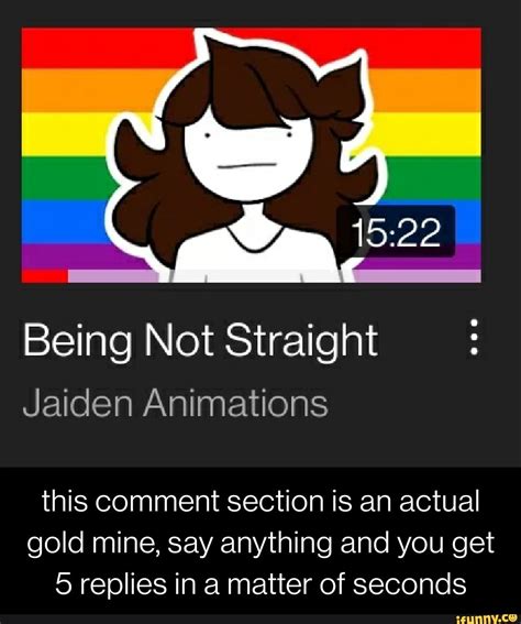 Being Not Straight Jaiden Animations This Comment Section Is An Actual