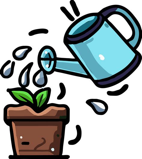 Watering Plant Png Graphic Clipart Design 23743693 PNG