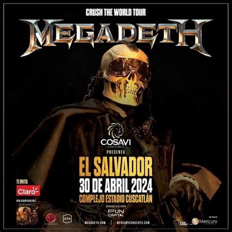 Esta Es La Nueva Fecha Del Concierto De Megadeth En El Salvador Para