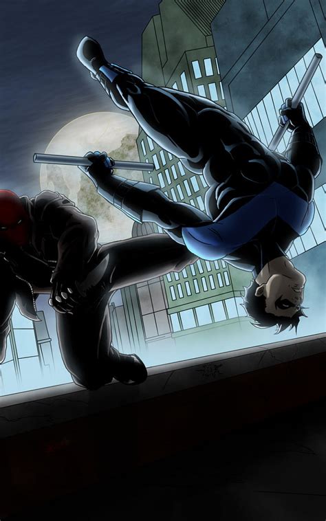 Red Hood Vs Nightwing By Jwientjes For Your Mobile Tablet