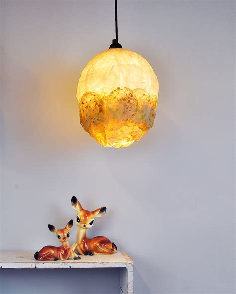 Gold Lamp, Hanging Lamp, Bedroom Soft Romantic Light, Ceiling Light Golden Lamp Shade, Ceiling ...