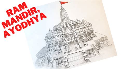 How To Draw Ram Ji Ram Mandir Drawing Ayodhya Mandir Drawing | Hot Sex Picture