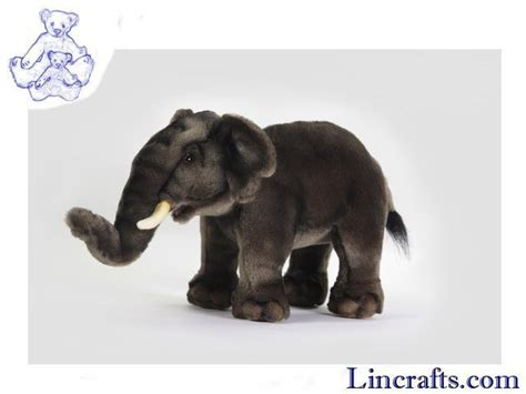 Soft Toy Elephant (Asian) by Hansa (29cm) 3482 | Lincrafts