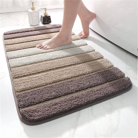 Dexi Tapis De Bain Antiderapant Extra Doux Tapis Salle Bain Lavable En