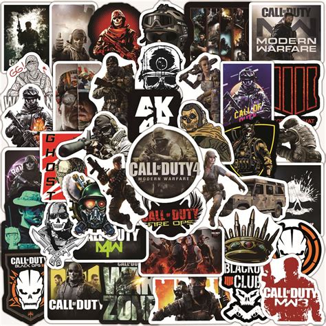 50 100 Stück Call of Duty Sticker Pack Spiel Wasserdicht Etsy