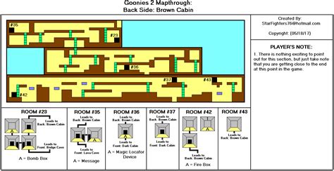 The Goonies Ii Back Side Brown Cabin Map Map For Nes By Starfighters76