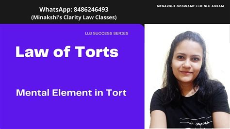 Mental Element In Tort Is Mental Element Relevant In Law Of Torts