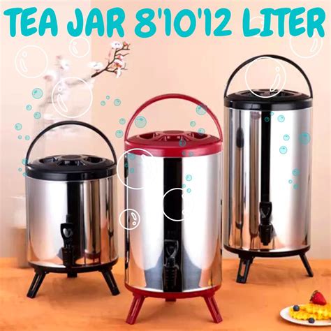 TERMOS AIR PANAS DAN DINGIN Water Jug Milk Tea Bucket Stainless Steel