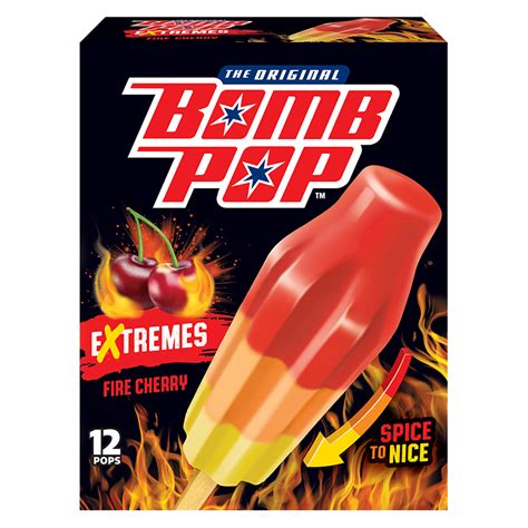 Bomb Pop Extremes Fire Cherry Ice Pops 12ct Delivered In As Fast As