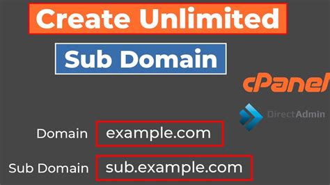 How To Create Subdomain In Cpanel Directadmin Panel Create Subdomain