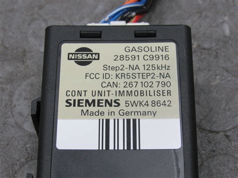 99 Nissan Maxima Infiniti I30 Immobilizer Control Module Unit 28591