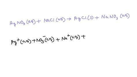 Solved Enter The Balanced Complete Ionic Equation For Agno3aq Nacl