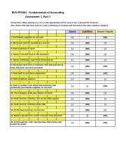 BUS FP3061 ASST1 Parts 1 3 Xls BUS FP3061 Fundamentals Of