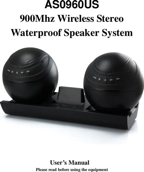 Acoustic Arc Aai As Us Wireless Speaker System User Manual