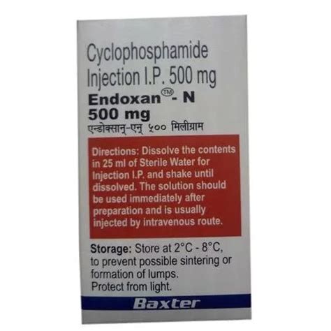 Endoxan N 500mg Injection Latest Price Uses Dosage Instructions