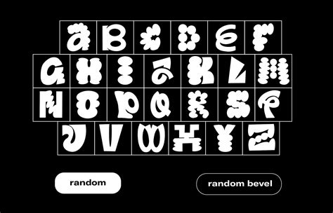 Random Font On Behance Typography Alphabet Typography Design