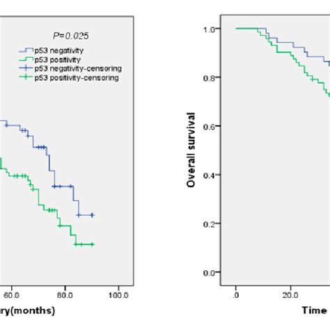 DFS Left And OS Right Survival Curve Of CRC Patients In Relation To