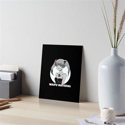 Ecchi Waifu Material Ahegao Hentai Anime Gift Art Board Print By Lachdari Redbubble