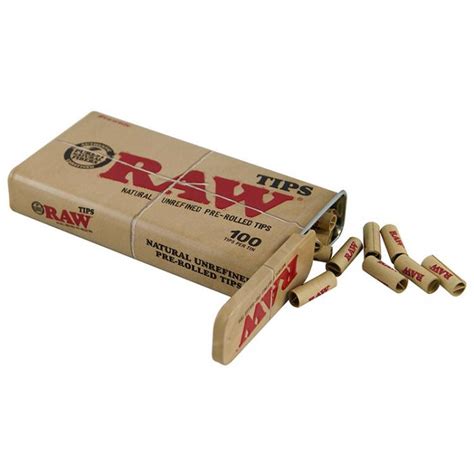 Raw Pre Rolled Tips 100 Pack Tin