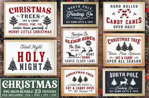 Farmhouse Christmas Sign Svg Bundle Graphic By Dark Pixel Creative