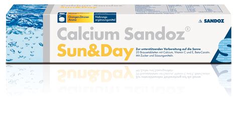 Calcium Sandoz Sun Day Brausetabl Ds Stk Online Bestellen