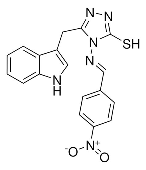 5 1H INDOL 3 YLMETHYL 4 4 NITROBENZYLIDENE AMINO 4H 1 2 4 TRIAZOL