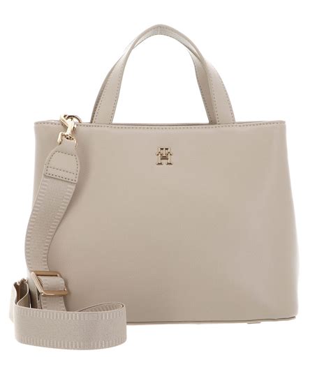 Tommy Hilfiger Handtasche Th Essential Sc Satchel White Clay Modeherz