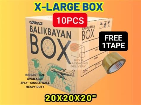 10pcs Balikbayan Box 20x20x20 Inches Carton Corrugated Lipat