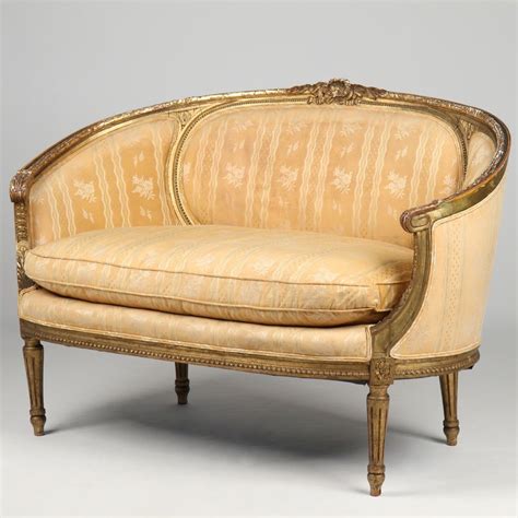 French Louis Xvi Antique Settee Canape Sofa Loveseat C Th Century