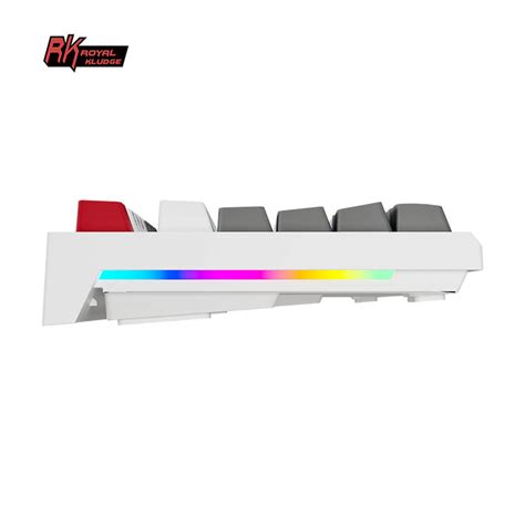 Teclado Royal Kludge RKR87 ISO ES Switch Red Blanco COOLMOD