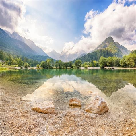 Premium Photo Incredible Landscape On Jasna Lake With Beautiful