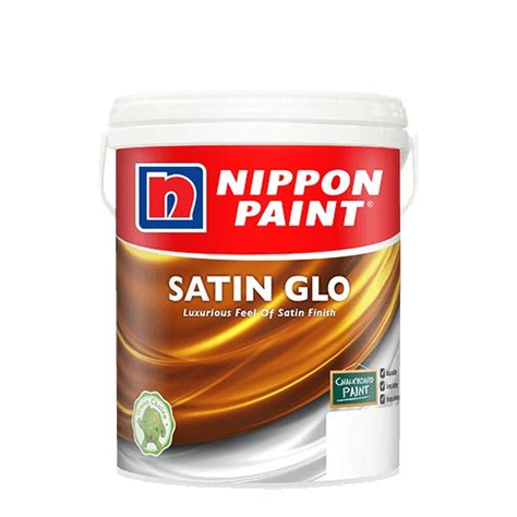 5L NIPPON Paint Satin Glo White Putih Interior Indoor Wall Cat