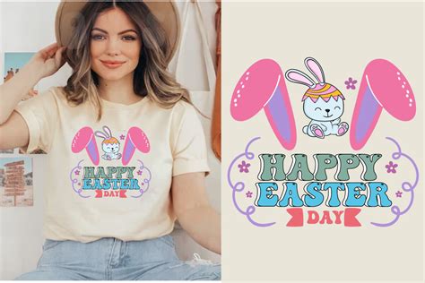 Happy Easter Bunny Design Illustration Par T Shirt Design Store Fair