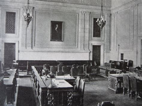 Interior, Cumberland County Courthouse, Portland, ME, 1911, Litho. Low ...