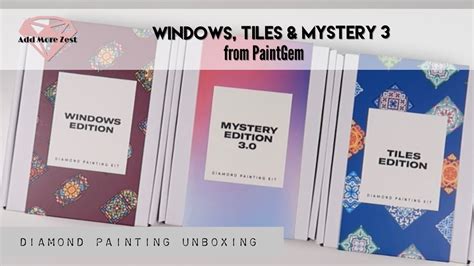 New Paintgem Tiles Windows Mystery Unboxing Diamond Painting