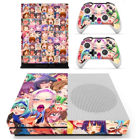 Xbox One S Slim Anime Ahegao Sexy Cartoon Console Vinyl Skin Decal Sticker Wrap Faceplates