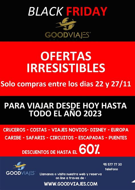 Oferta BLACK FRIDAY DESCUENTOS DE HASTA EL 60