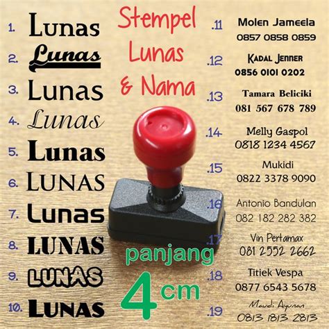 Jual Stempel Cap Lunas Otomatis 13mm 33mm Paid Murah Awet Digital Stamp