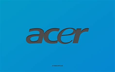 Download wallpapers Acer logo, blue background, Acer carbon logo, blue paper texture, Acer ...