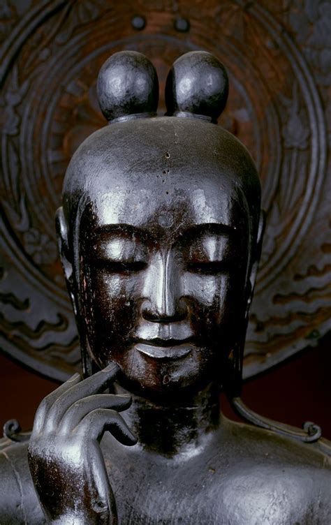 Miroku Bosatsu Maitreya From The Chuguji Temple In Nara Japan Close