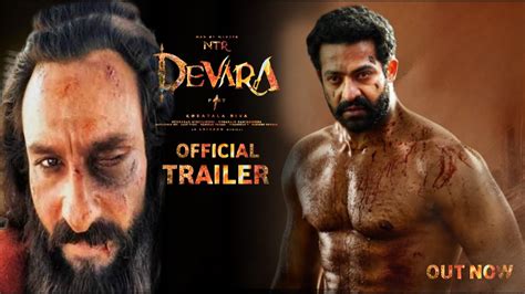 Devara Official Trailer Ntr Jahnvi Kapoor Koratalasiva Anirudh