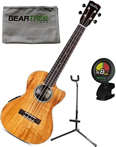 Amazon Lanikai 4 String Ukulele Tenor Thin Line Cutaway Acoustic